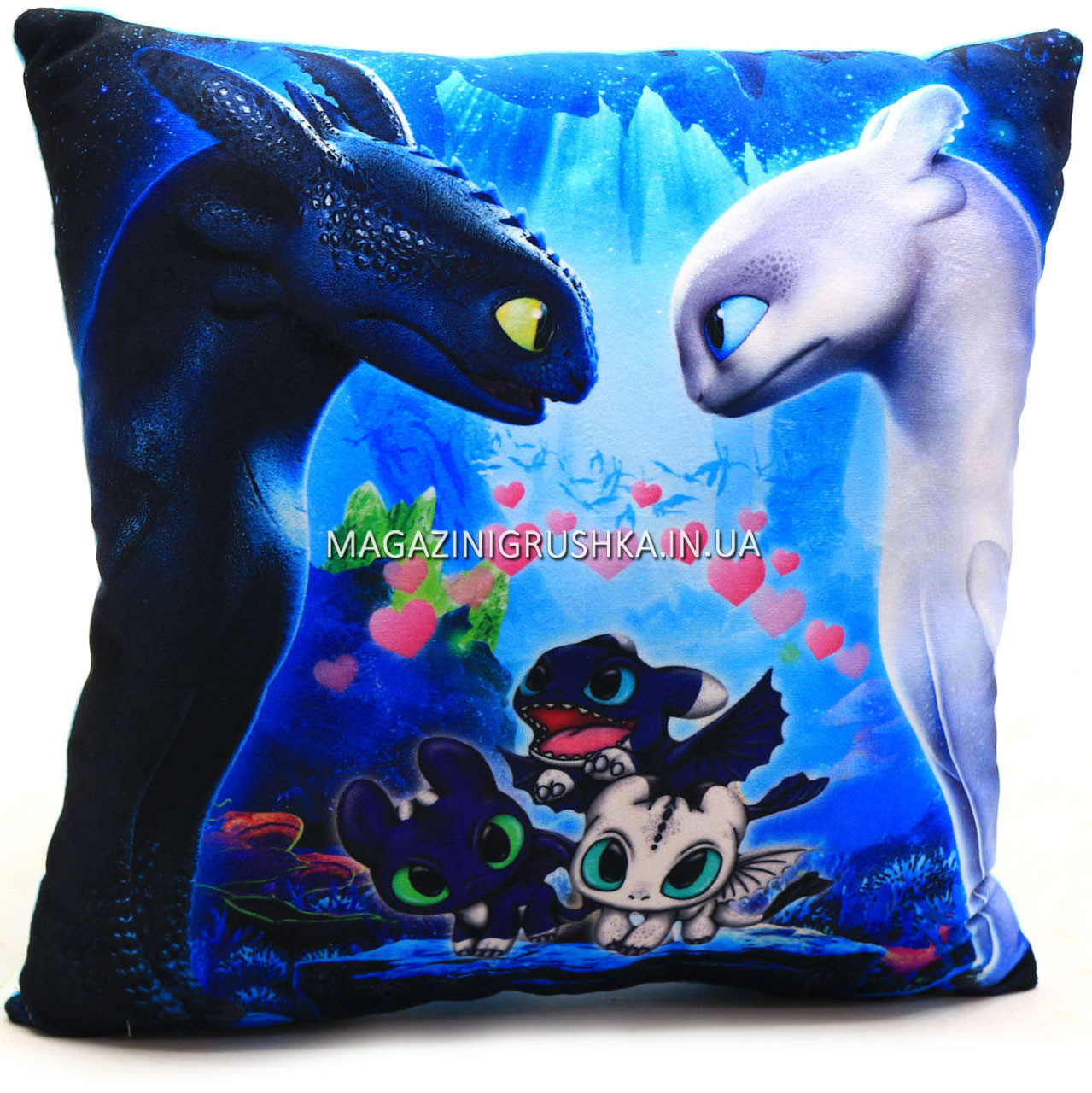 Подушка дитяча для дитини «Дракони», 36х36х13 см (00291-23), фото 1