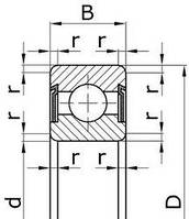 Подшипник 80114 (6014 ZZ)