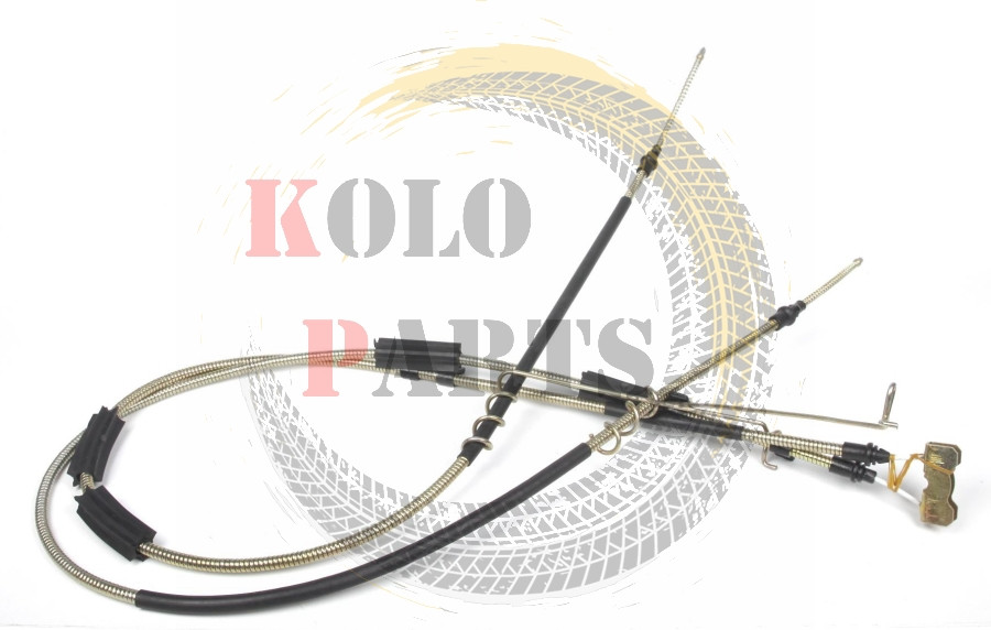 Трос ручного гальма Ford Transit Connect короткий ( з ABS/диски дискові колодки) Форд Конект ручка стоянцевий, фото 1