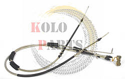 Трос ручного гальма Ford Transit Connect короткий ( з ABS/диски дискові колодки) Форд Конект ручка стоянцевий