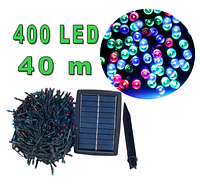 Светодиодная гирлянда на солнечной энергии 400 led RGB 40м