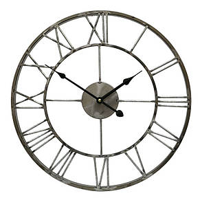 Годинник настінний металевий у стилі лофт — Milano Grey 45 cm, фото 4