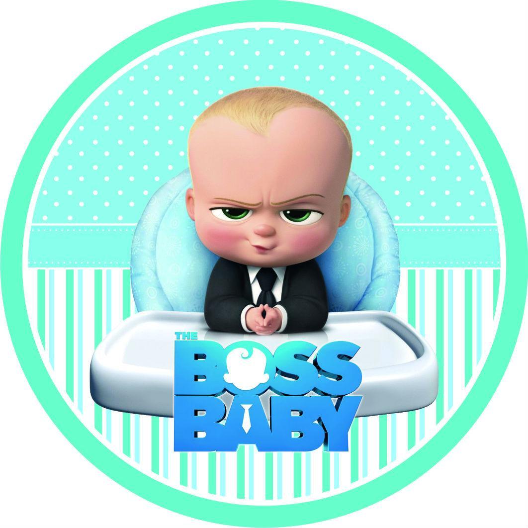 Тарілка одноразова паперова дитяча " Бос — молокосос (The Boss Baby) "