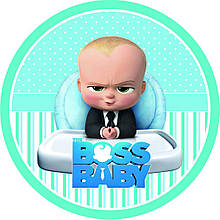 Тарілка одноразова паперова дитяча " Бос — молокосос (The Boss Baby) "