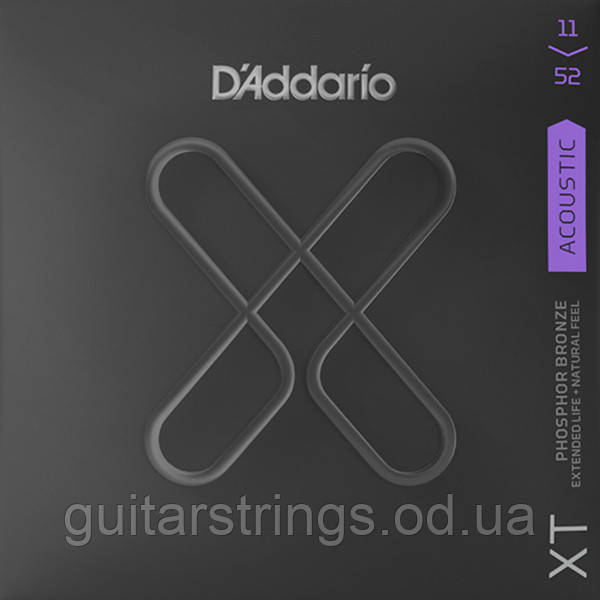 Струны D'Addario XTAPB1152 XT Coated Phosphor Bronze Custom Light 11-52