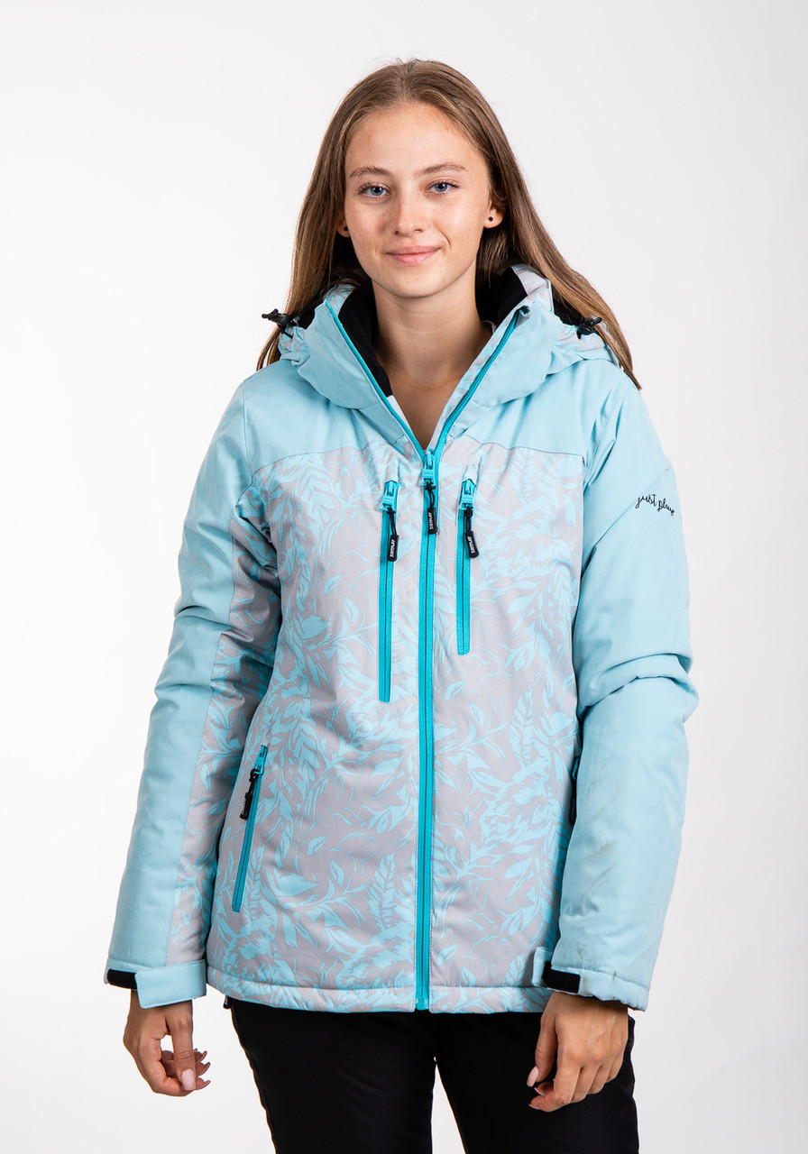 Куртка лижна жіноча Just Play Leaf блакитний (B2369-blue) — XL