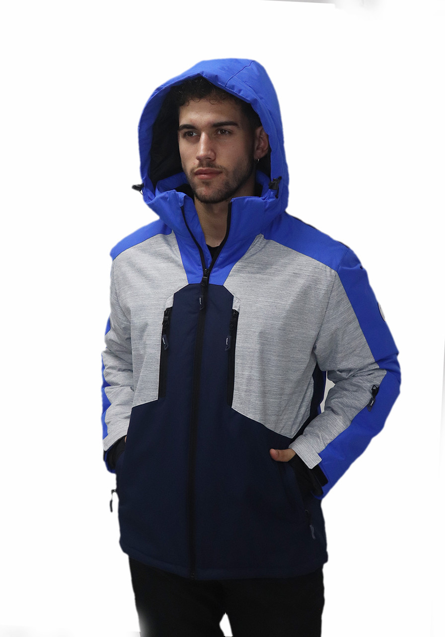Куртка лижна чоловіча Just Play Modra сірий / синій (B1340-blue) — M