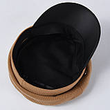 Жіноча бежева весняна кепка, фото 4