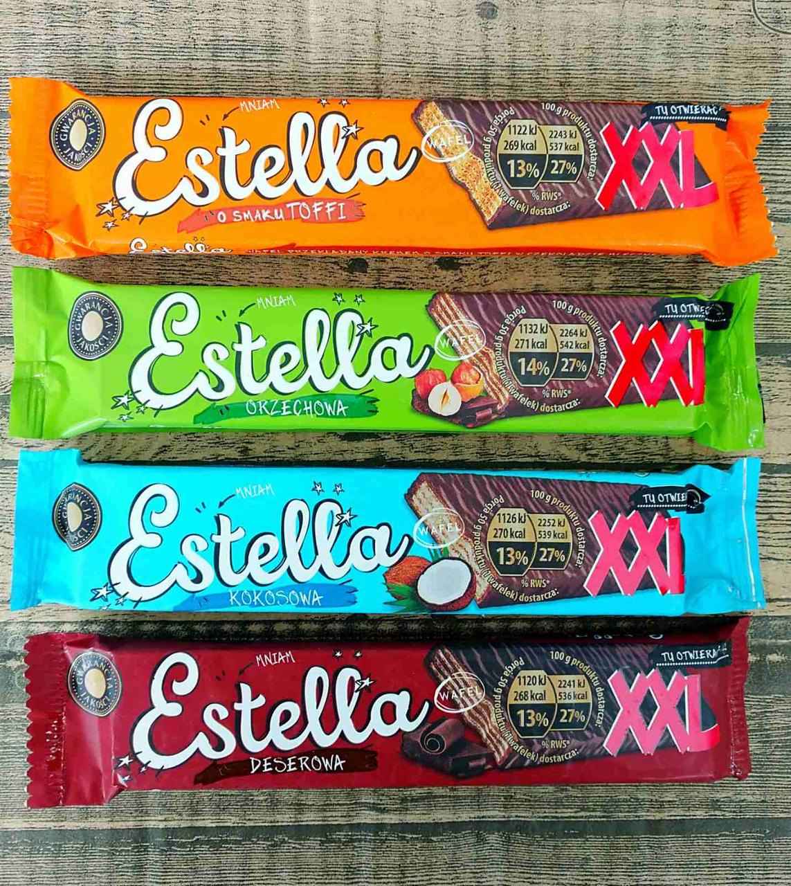 Вафлі в шоколаді Estella XXL, 50g (Польща), ціна 7.20 грн — Prom.ua (ID ...