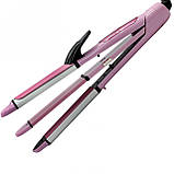 Стайлер для волосся 3в1 (плойка, завивки, гофре) ProGemei GM-2966, фото 5