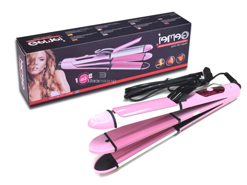 Стайлер для волосся 3в1 (плойка, завивки, гофре) ProGemei GM-2966, фото 1