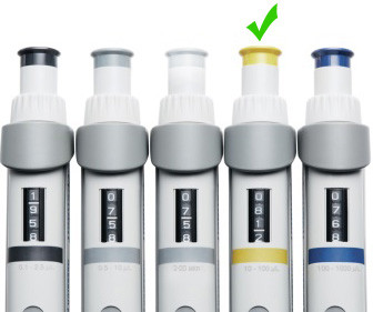 Дозатор пипеточный одноканальний змінного об'єму (10-100 мкл) Eppendorf Research® plus