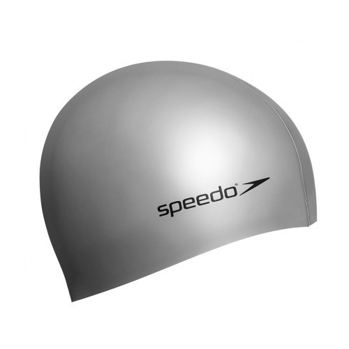 Шапочка для плавання Speedo Plain Moulden Silicon CAP 8-709849086 сіра (оригінал)