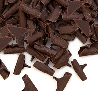 Шоколадные лепестки из натурального черного шоколада, 40 г