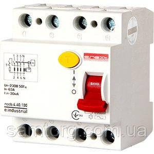 УЗО E. Next e.industrial.rccb.4.40.100, 4P, 40A, , 100 мА, AC (i0220009), фото 1