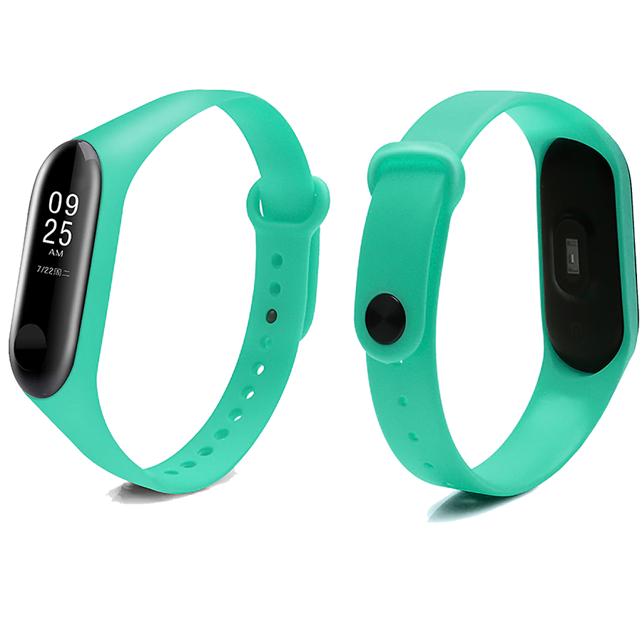 Ремешок Color для Xiaomi Mi Band 3/Mi Band 4 Бирюза - фото 1 - id-p1050722859