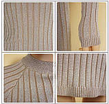 Блискуче обтягуючі срібне плаття, фото 2