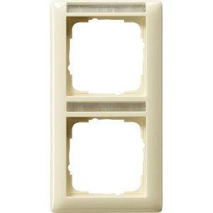 Рамка Gira Standard 55 2 п., з полем для напису, вертикальна, кремовий (110201)