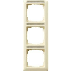 Рамка Gira Standard 55 3 п., з полем для напису, вертикальна, кремовий (110301)