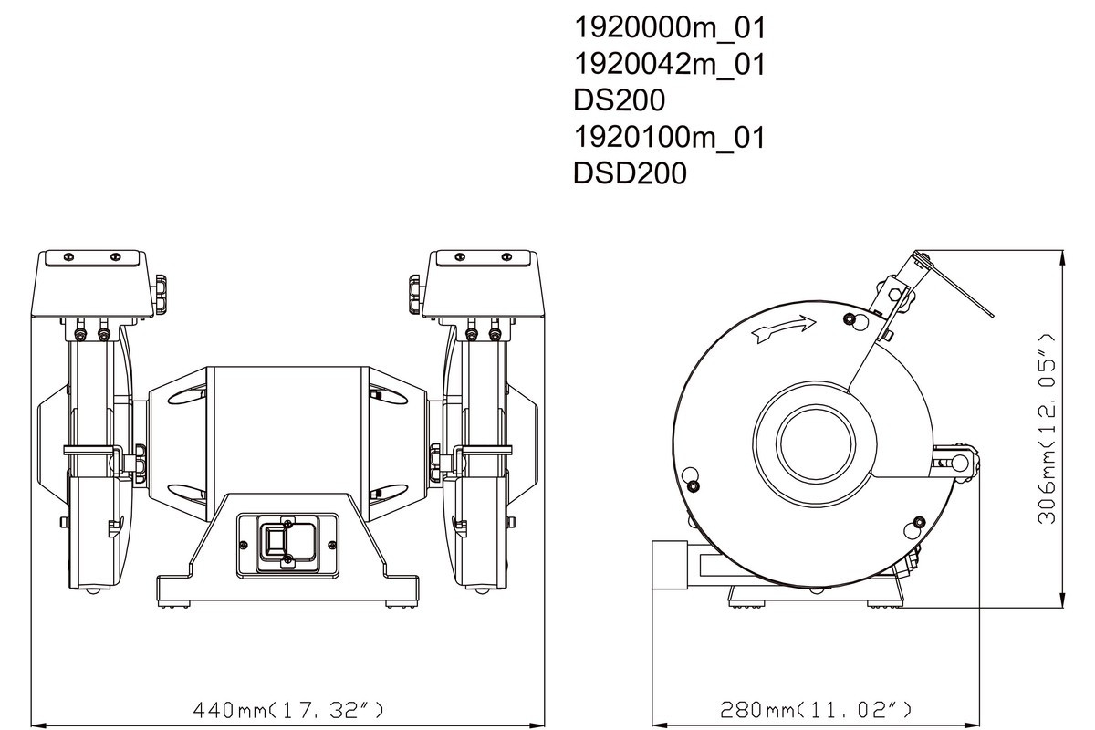 Точило Metabo DSD 200 (0.75 кВт, 200 мм) - фото 4 - id-p1050743255