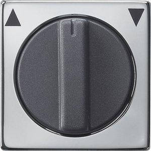 ЦП вимикача жалюзі Gira System 55, поворотний, хром (0666605)