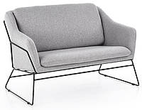 Кресло двойное мягкое Halmar SOFT 2 XL ткань 125x77x83х45 см Серый/Черный