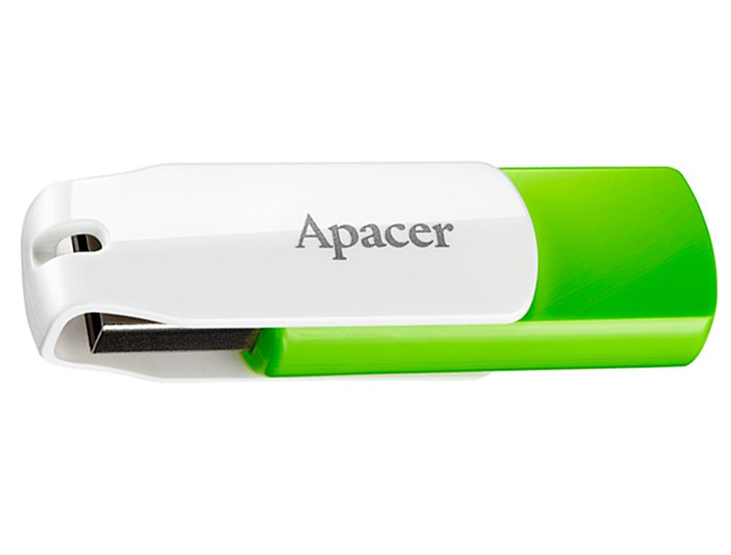 USB флеш накопитель Apacer 64GB AH335 Green USB 2.0 (AP64GAH335G-1)