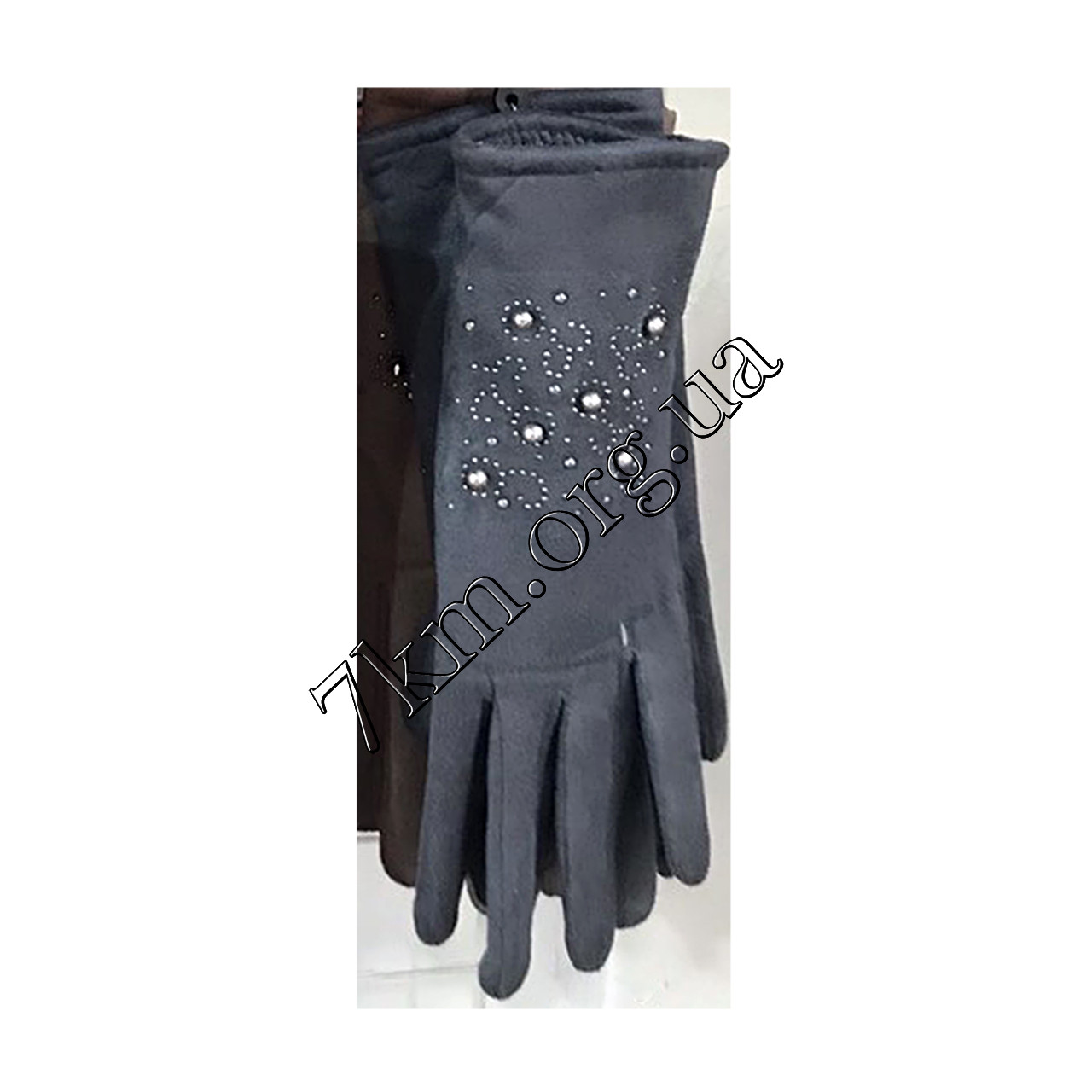 Рукавички жіночі на хутрі Корона Оптом 7825-1, фото 1