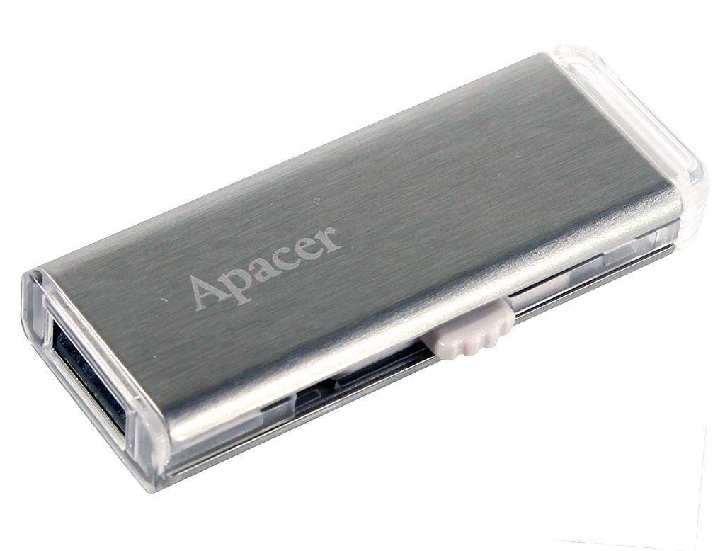 USB флеш накопитель Apacer 64GB AH33A silver USB 2.0 (AP64GAH33AS-1), фото 1