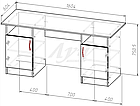 Стіл прямий із двома тумбами 160х60 "Стандарт", фото 2