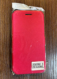 Чохол-книжка на телефон Asus Zenfone 3 ZE520KL червоного кольору