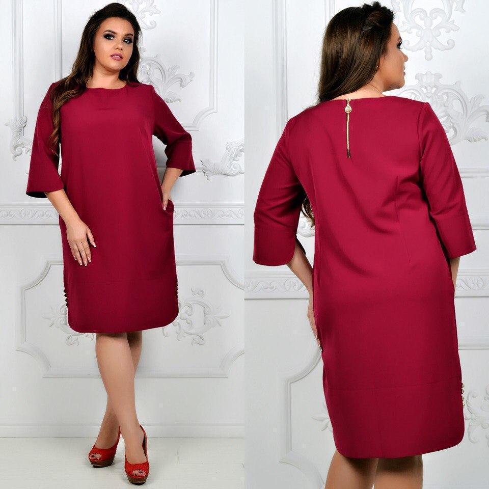 Плаття модель 791 марсала, фото 1