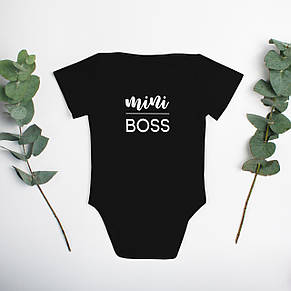 Бодик "Mini boss" чорний, фото 2