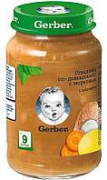 Gerber Пюре мясное Говядина по-домашнему с морковью 9м+ 190г (8445290851871)