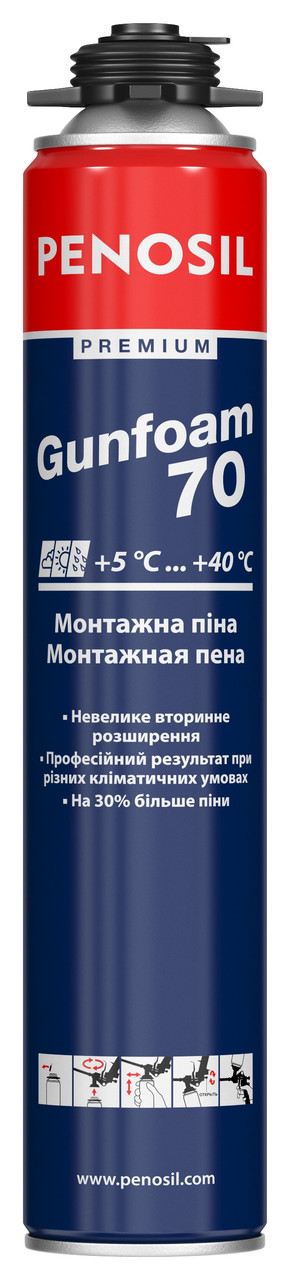 Професійна монтажна піна PENOSIL Premium Gunfoam 70