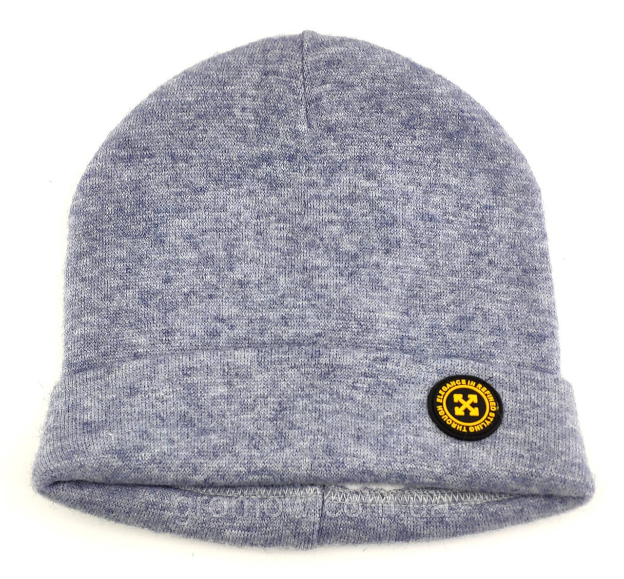 Оптом дитячі в'язана шапки 46, 48, 50 розмір теплі головні убори гурт (ОШТ98), фото 1