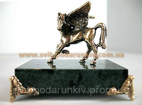 Оригінальний подарунок бронзова статуетка Пегас, фото 2