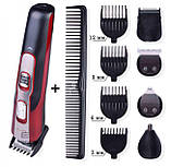 Машинка для стрижки Gemei GM-592 10 в 1 бритва, триммер для бороди носа вух, фото 5