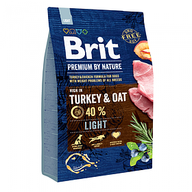 Корм Brit Premium Light для собак із зайвою вагою (курка), 3 кг