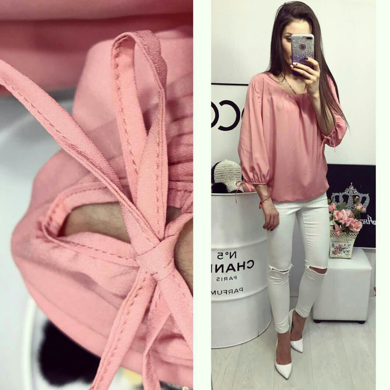 Блузка арт 776 рожева