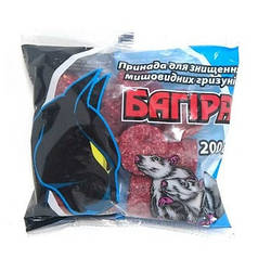 Багіра, парафінові брикети, 200 г — готова приманка від м'язових гризунів