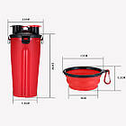 Ємність для корму та води для тварин Travel Pet з двома складаними мисками, фото 2