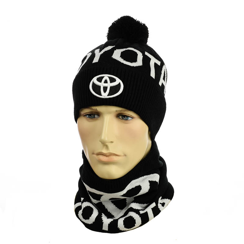 Молодіжний набір Шапка та снуд "Toyota" чорний