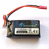 Акумулятор 7.4V 1100mAh 25C LiPo для квадрокоптера Syma JJRC Hubsan 903048, фото 3