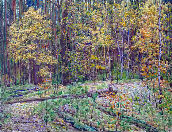 Картина Грибне місце Ст. Ромащенко 2018г., фото 2