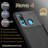 Бампер чехол для Huawei Nova 4 (черный)