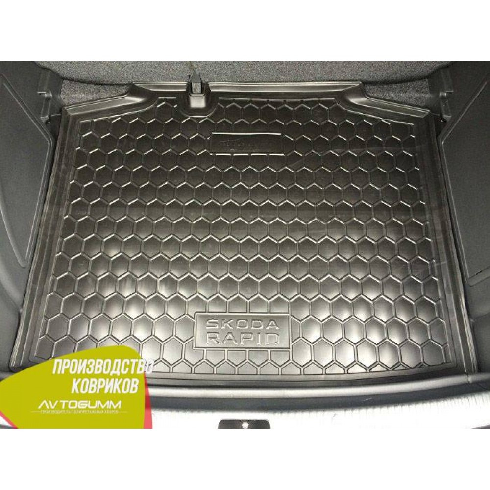 Авто килимок в багажник Skoda Rapid 2013 - Spaceback (Avto-Gumm) Автогум, фото 1