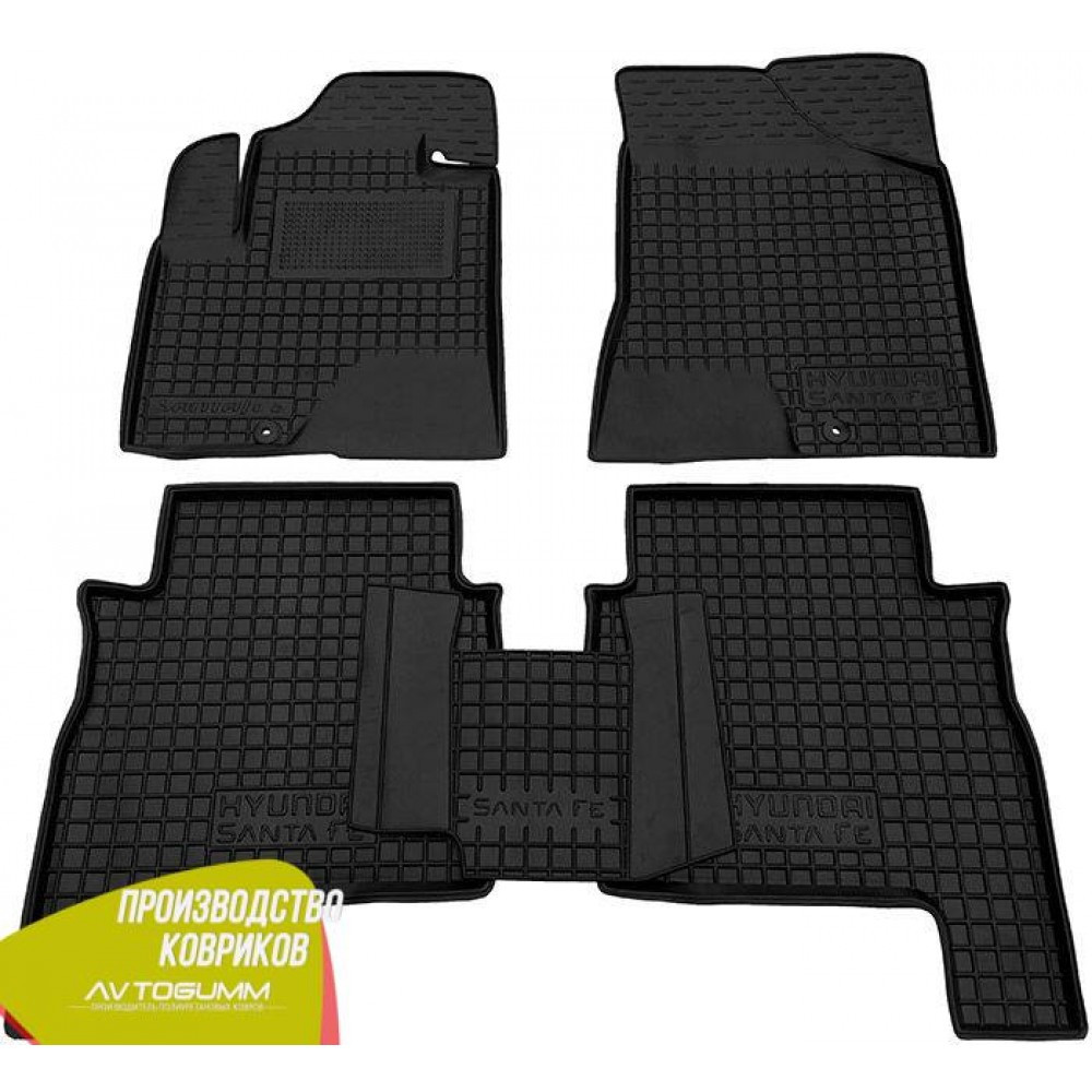 Авто килимки в салон Hyundai Santa Fe 2006-2010 (Avto-Gumm) Автогум