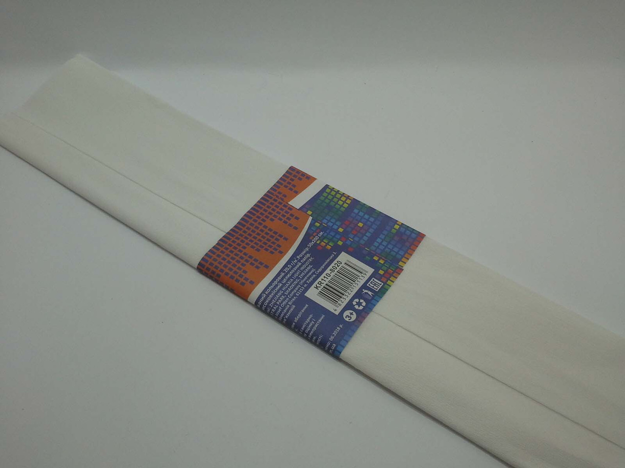 Канц Гофро папір 100%, 20г/м2 JO/KR110-8020/ 50*200см, Білий (10/200)