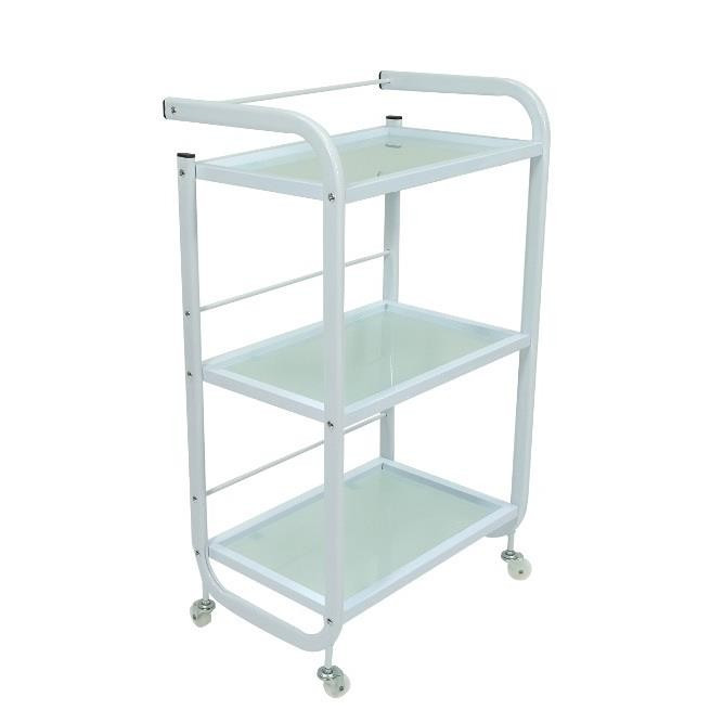 Косметологічний столик з 3 полками на коліщатках, фото 1